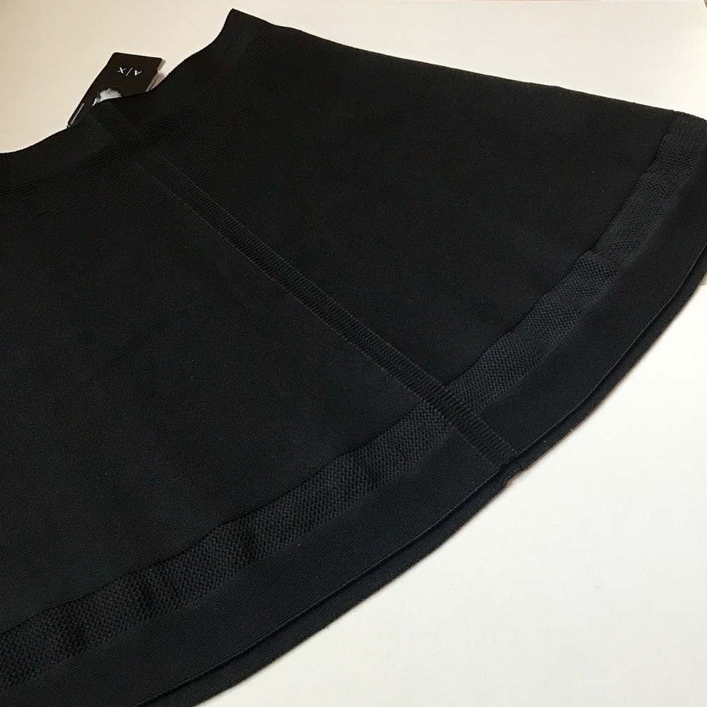 NWT AX Armani Exchange Stitch Detail Sweater Skirt
